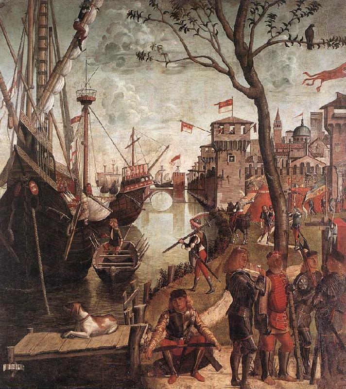 The Arrival of the Pilgrims in Cologne d, CARPACCIO, Vittore